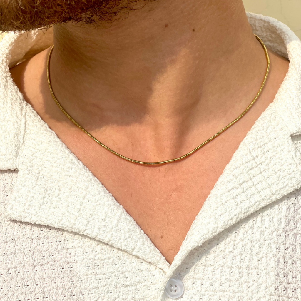 2MM Omega Unisex Short Neck chain