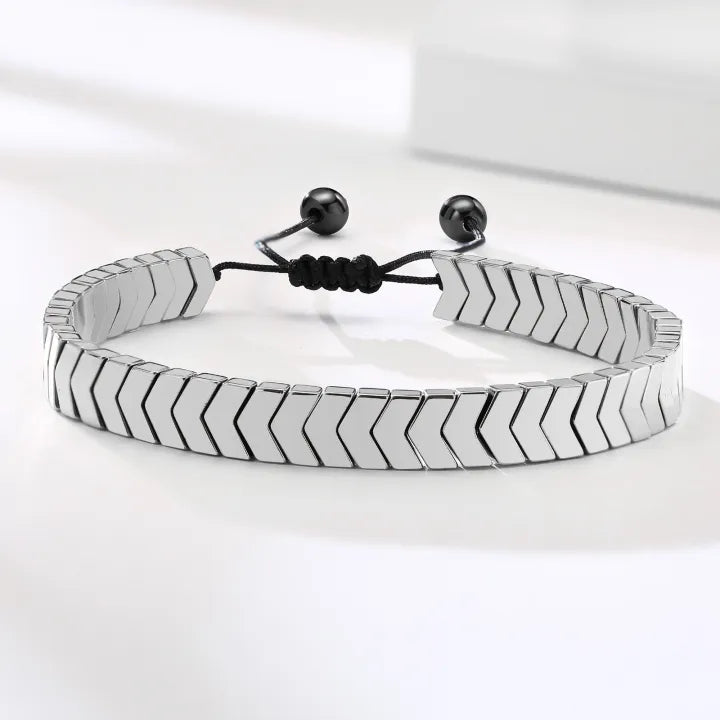 Stainless Steel Adjustable Bangles (Gold, Black, Silver)