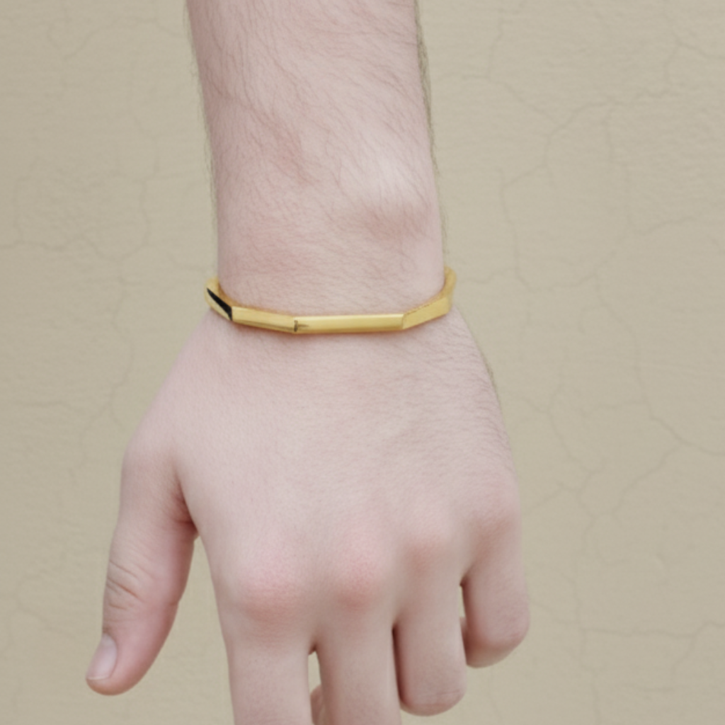 Titan Stainless Steel Hex Bracelet (Black, Gold Style & Sliver)