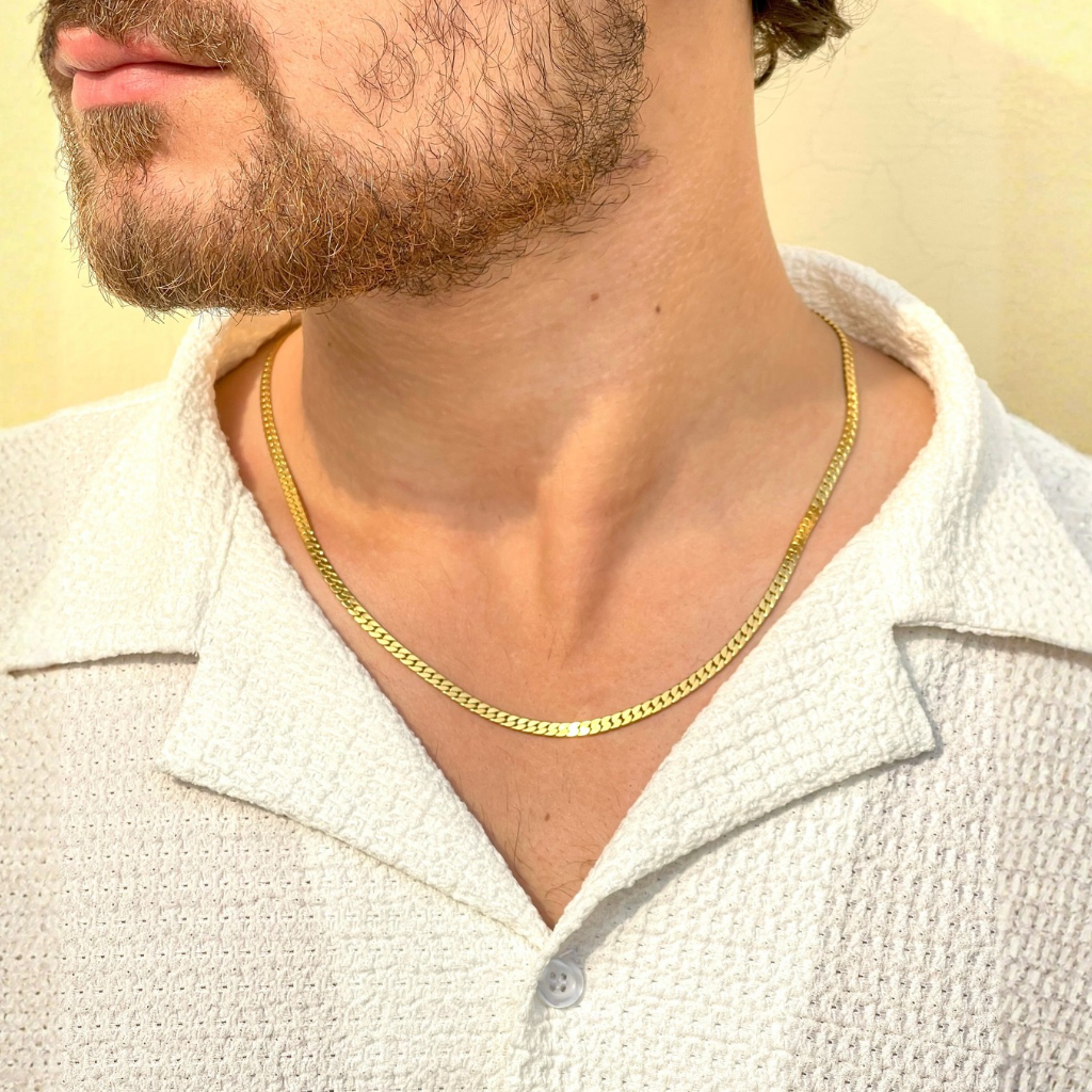 3 MM Flat Curb modern chain