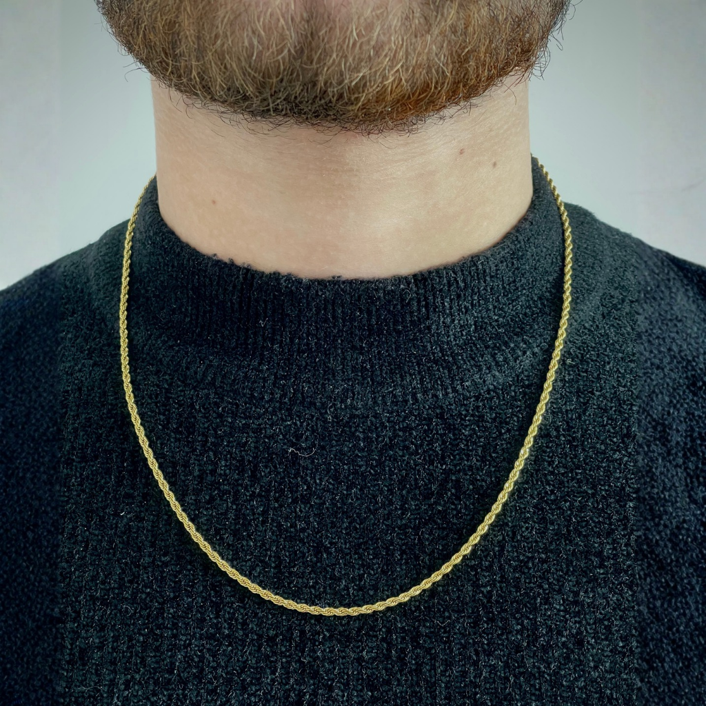 3MM Golden Rope Chain