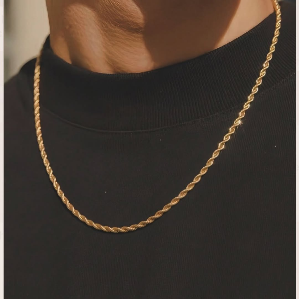 3MM Golden Rope Chain