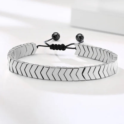 Stainless Steel Adjustable Bangles (Gold, Black, Silver)